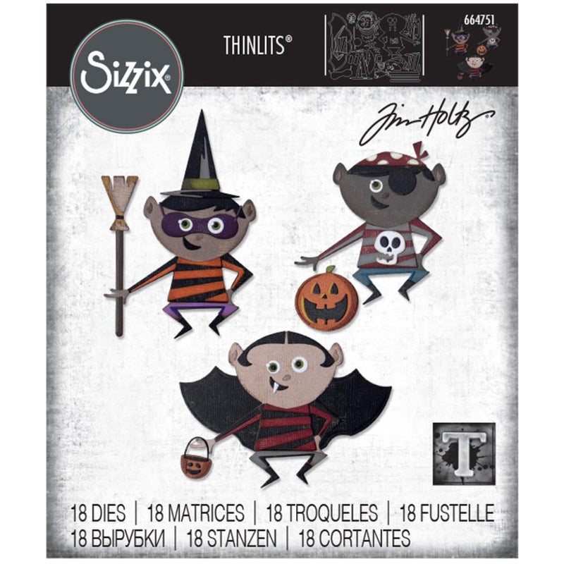 Sizzix Thinlits Die Set - Trick or Treater, 664751 by: Tim Holtz