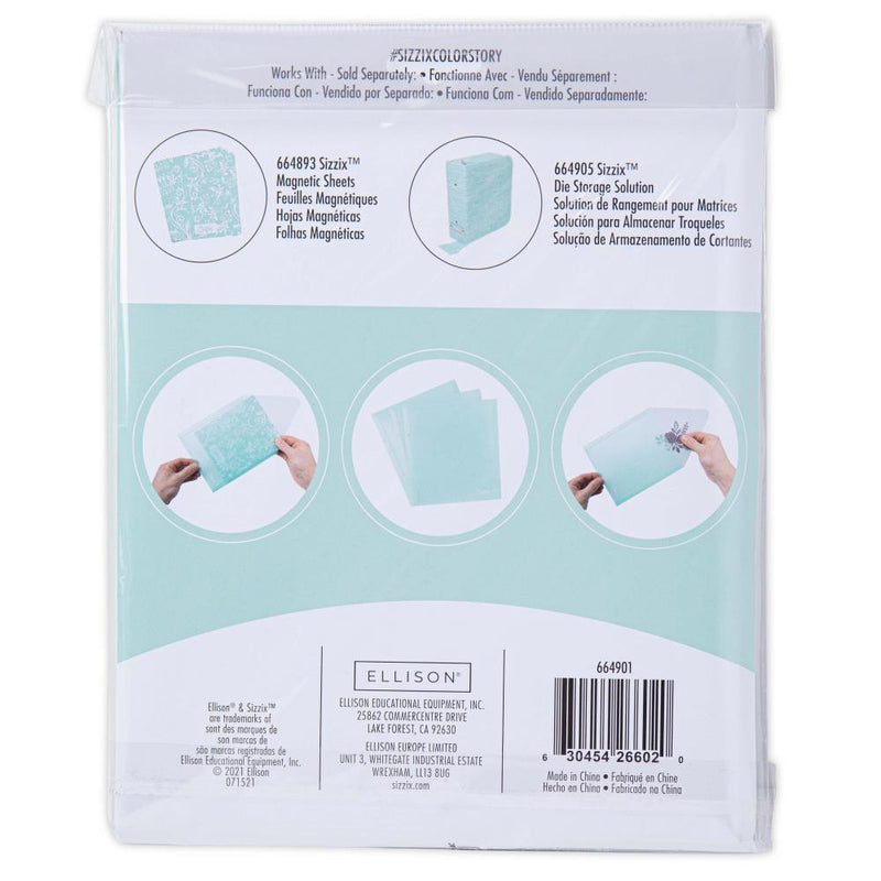 Sizzix - Die Storage Envelopes 3Pc - Mint Julep, 664901