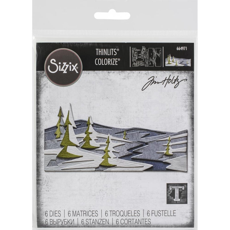 Sizzix Thinlits Die Set - Snowscape, Colorize, 664971 by: Tim Holtz