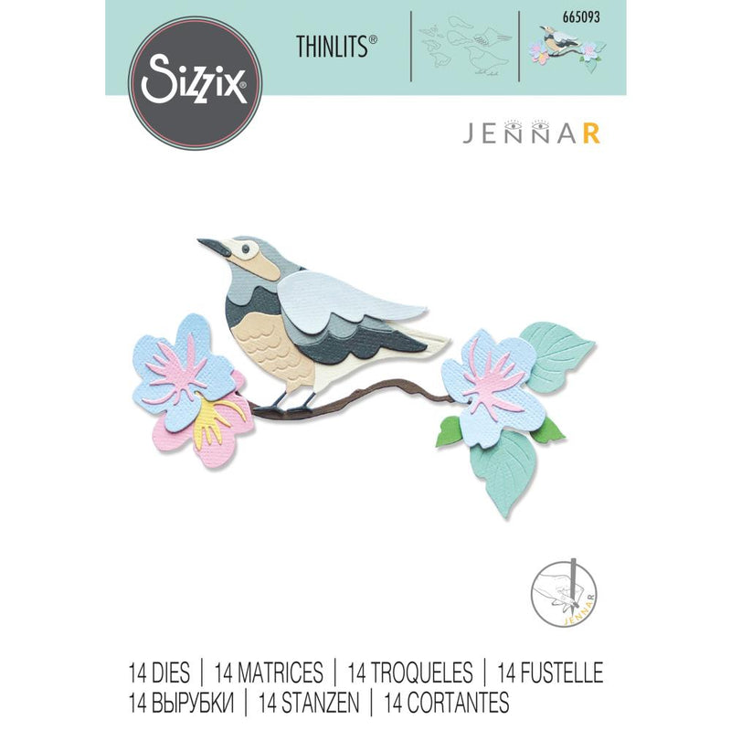 Sizzix Thinlits Die Set - Spring Bird, 665093 by: Jenna Rushforth