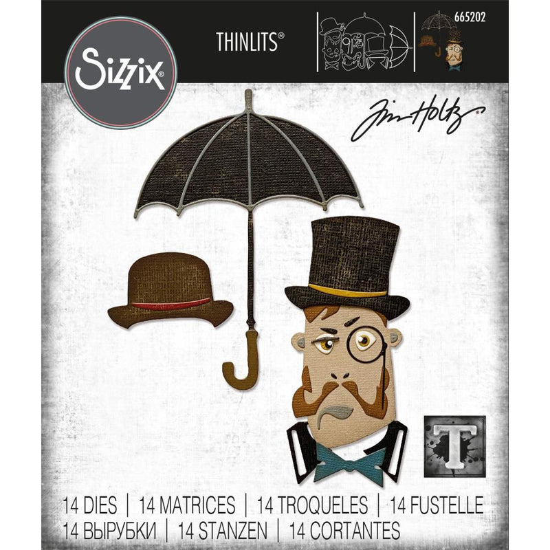 Sizzix Thinlits Die Set - The Gent, 665202 by: Tim Holtz