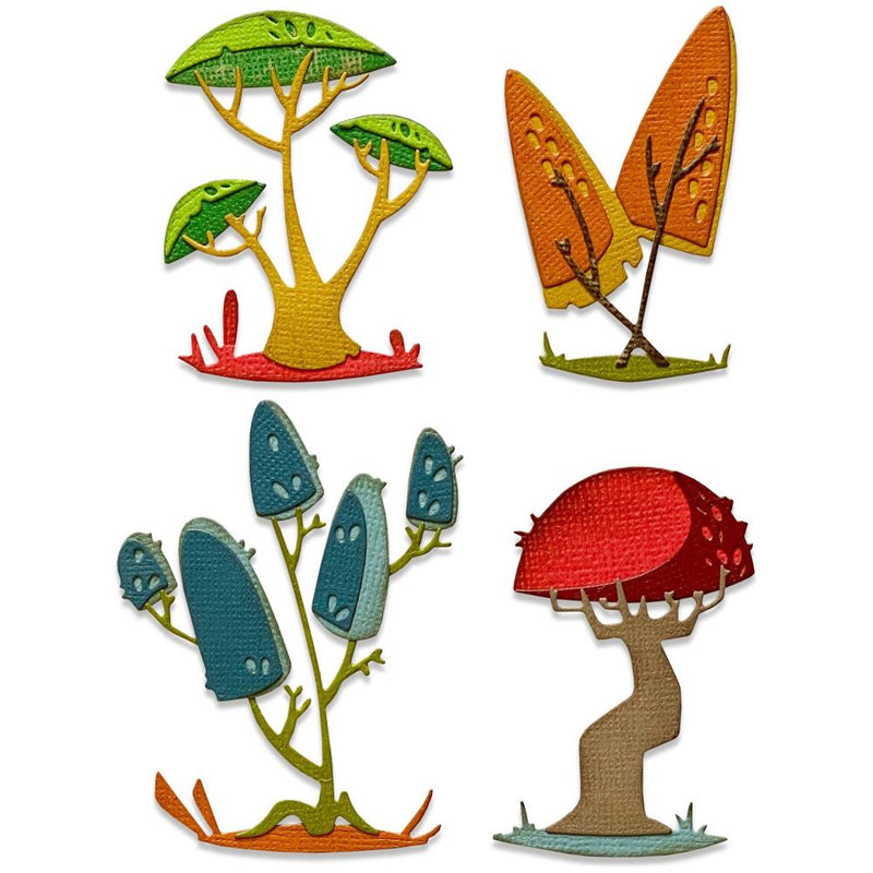 Sizzix Thinlits Die Set - Funky Toadstools, 665216 by: Tim Holtz