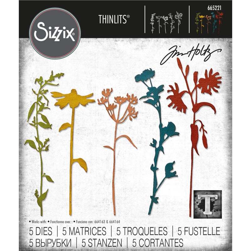 Sizzix Thinlits Die Set - Wildflower Stems