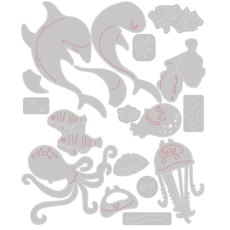 Sizzix Thinlits Die Set - Under The Sea