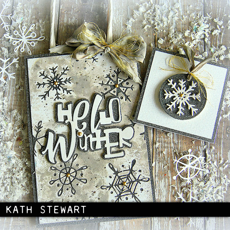 Sizzix Thinlits Die Set  - Scribbly Snowflakes, 665582 by: Tim Holtz