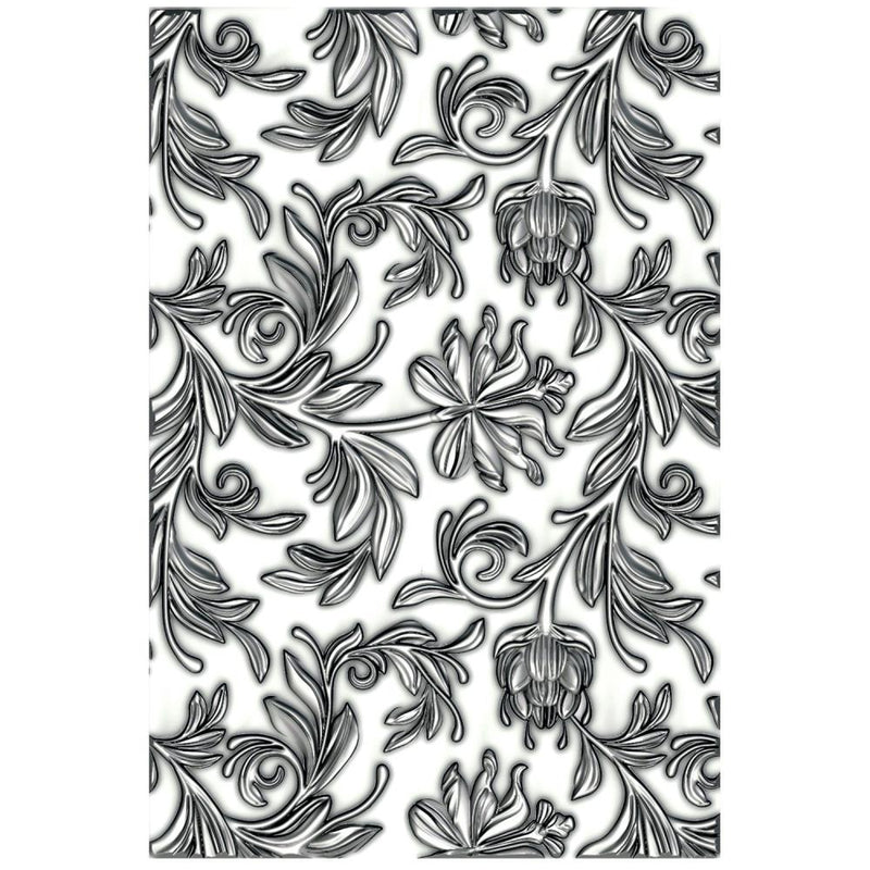 Sizzix 3-D Texture Fades Embossing Folder - Mini Botanical, 665631 by: Tim Holtz