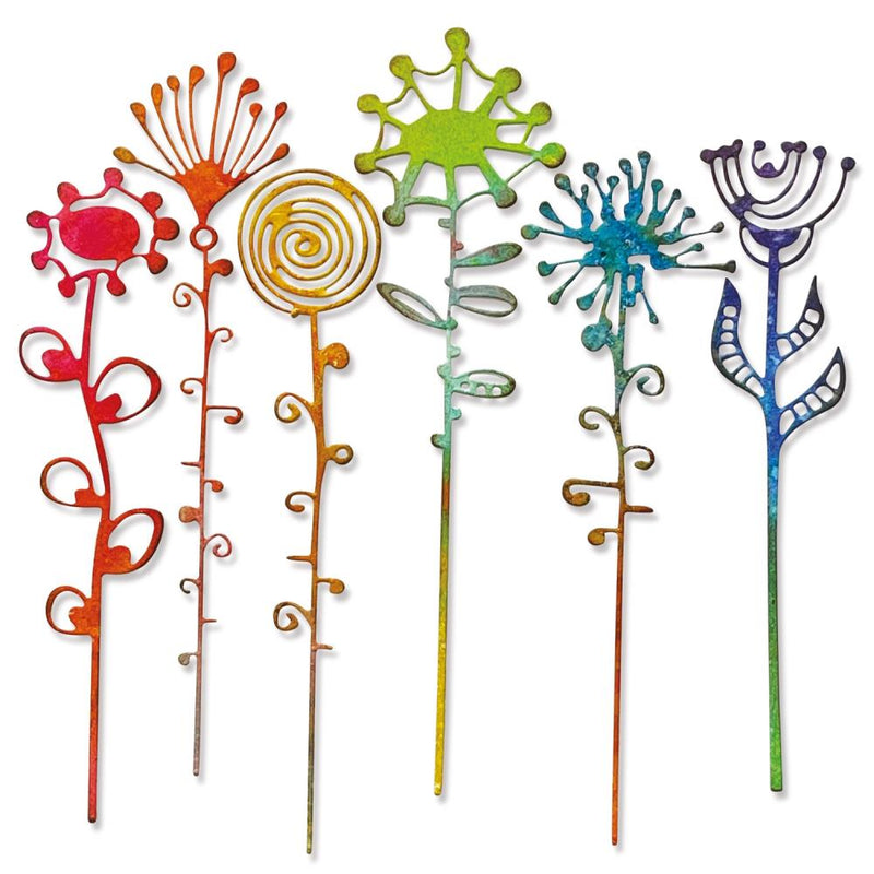 Sizzix Thinlits Die Set - Artsy Stems, 665846 by: Tim Holtz