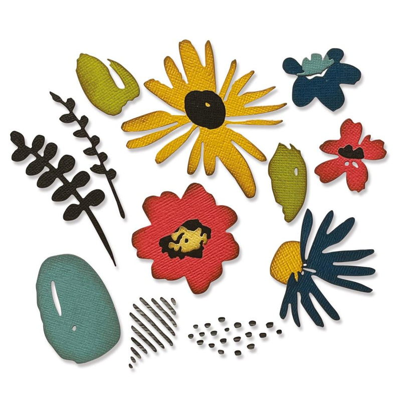 Sizzix Thinlits Die Set - Modern Floristry, 665853 by: Tim Holtz