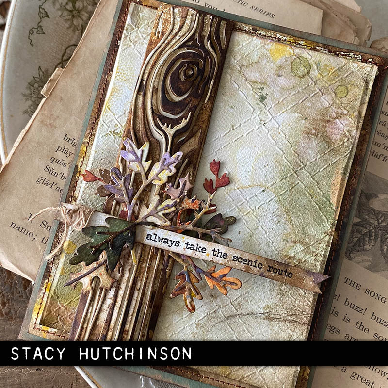 Sizzix Thinlits Die Set - Woodgrain Colorize, 665860 by: Tim Holtz