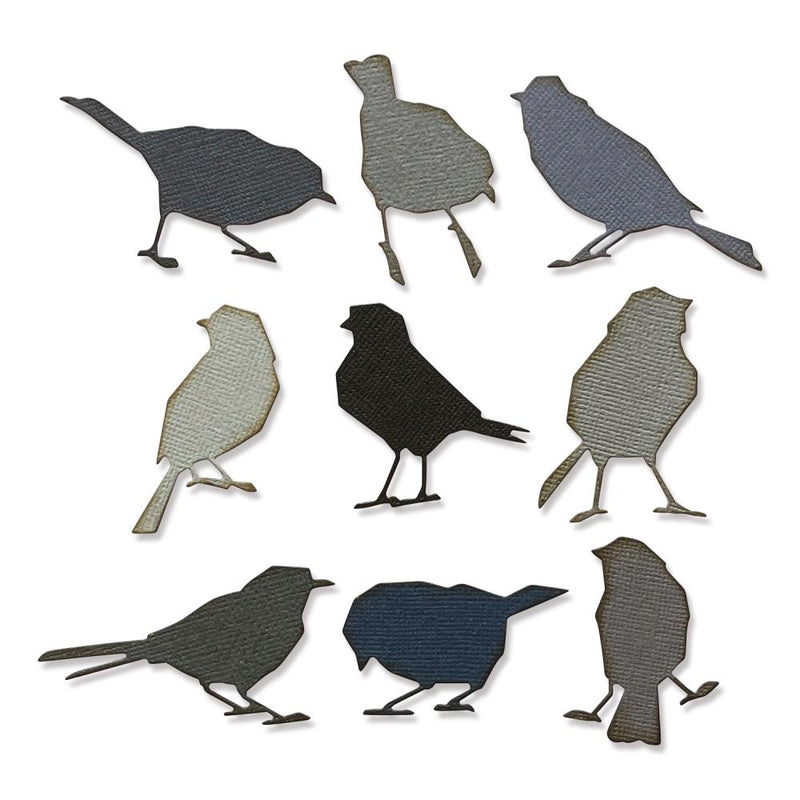 Sizzix Thinlits Die Set - Silhouette Birds, 665861 by: Tim Holtz