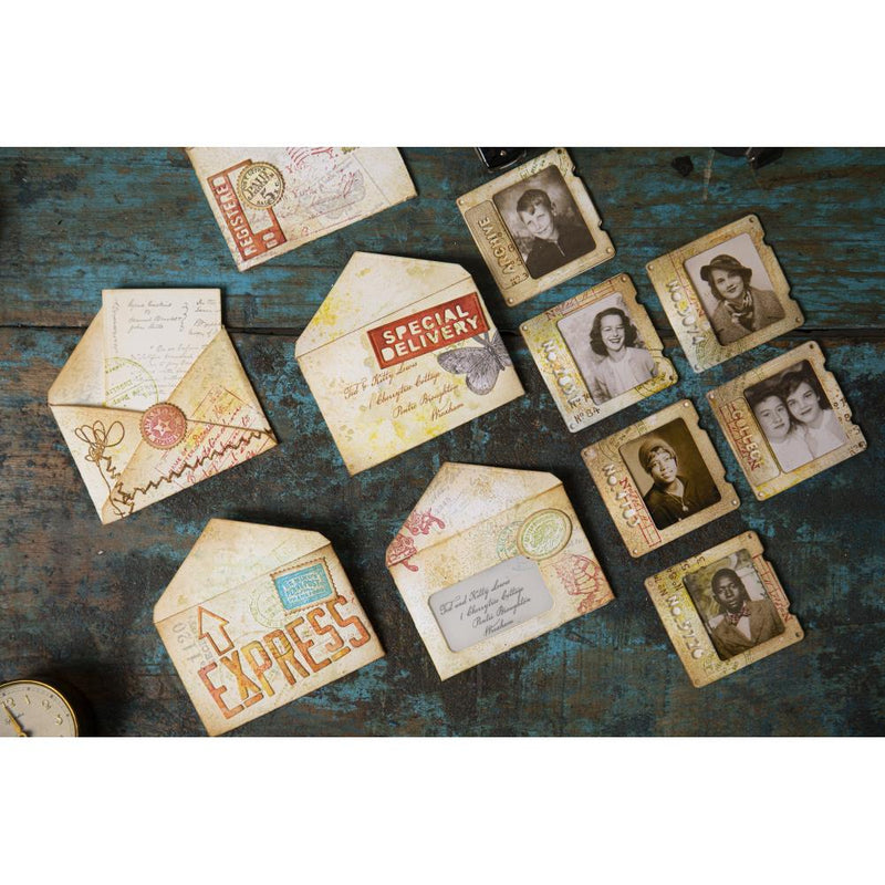 Sizzix Thinlits Die Set - Alphanumeric Theory, 665924 by: Tim Holtz