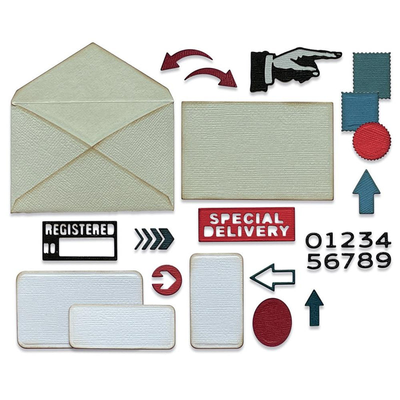 Sizzix Thinlits Die Set - Postale, 665927 by: Tim Holtz