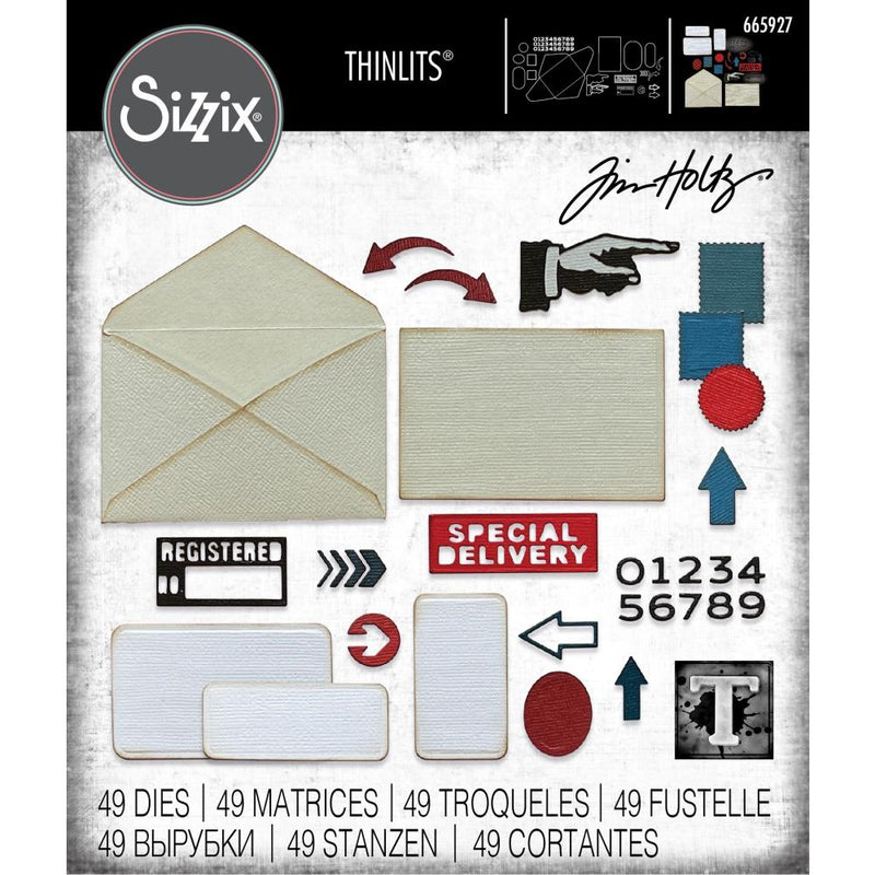 Sizzix Thinlits Die Set - Postale, 665927 by: Tim Holtz