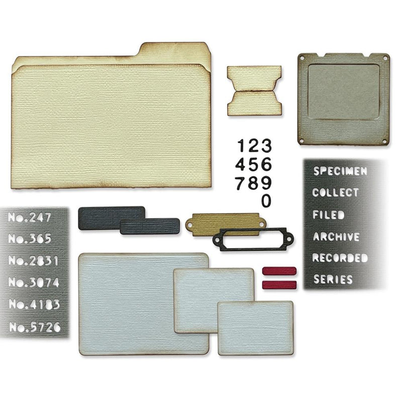 Sizzix Thinlits Die Set - Specimen, 665930 by: Tim Holtz