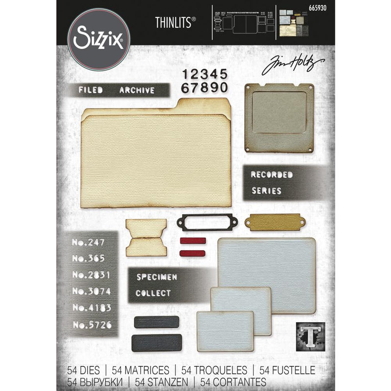 Sizzix Thinlits Die Set - Specimen, 665930 by: Tim Holtz