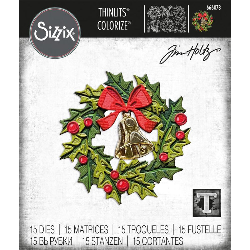 Sizzix Thinlits Die Set - Yuletide Colorize 666073 by: Tim Holtz