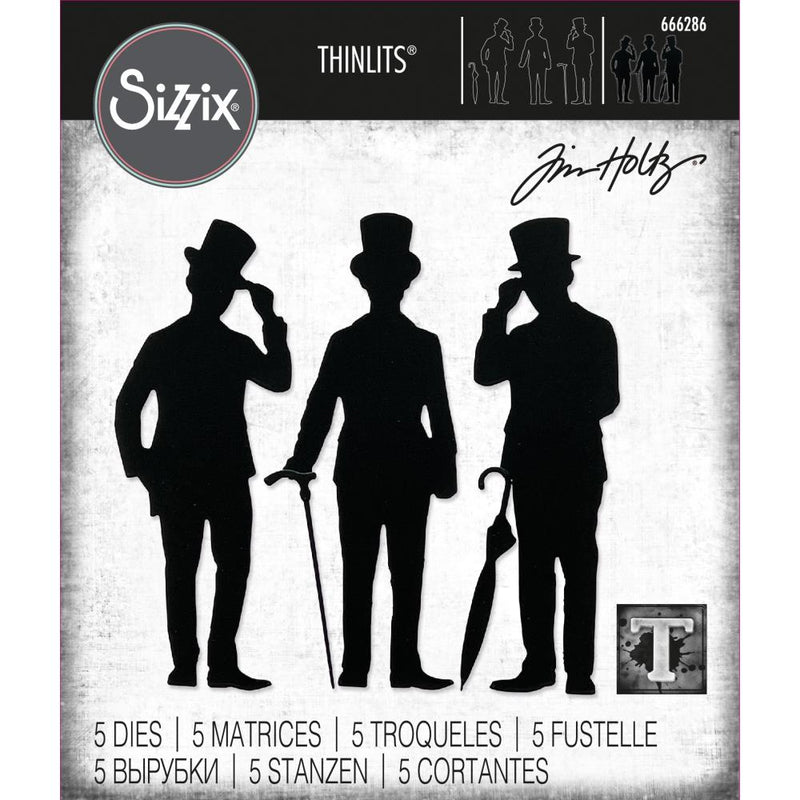 Sizzix Thinlits Die Set- Gentlemen, 666286 by: Tim Holtz