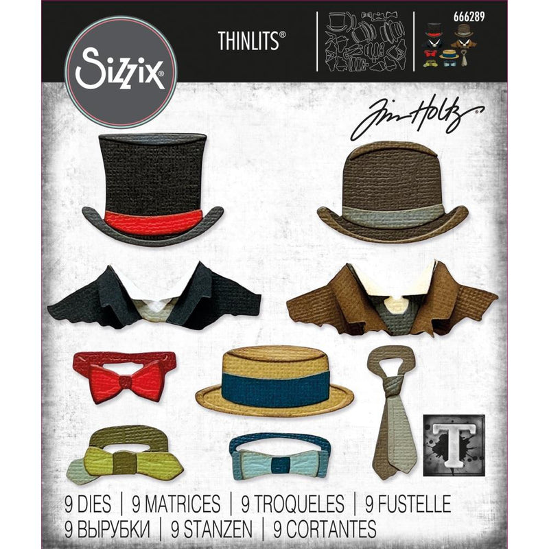 Sizzix Thinlits Die Set- Tailored, 666289 by: Tim Holtz