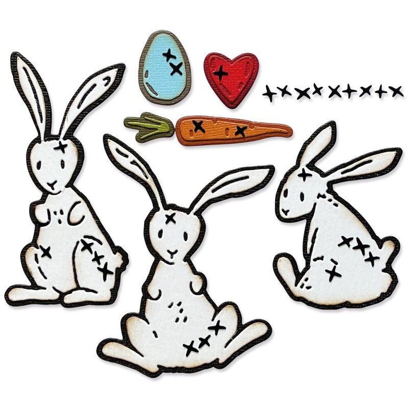 Sizzix Thinlits Die Set- Bunny Stitch, 666293 by: Tim Holtz