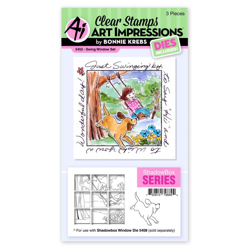 Art Impressions Windows To The World Stamp & Die Set - Swing Window, AI5452