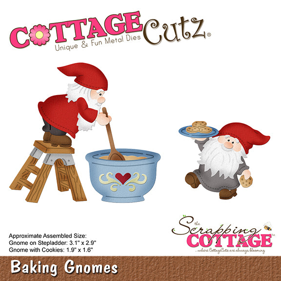 CottageCutz Dies - Baking Gnomes, CC-483