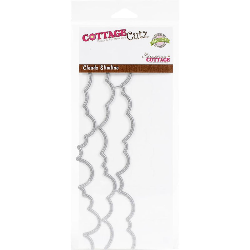 CottageCutz Dies - Clouds - Slimline, CCB-077