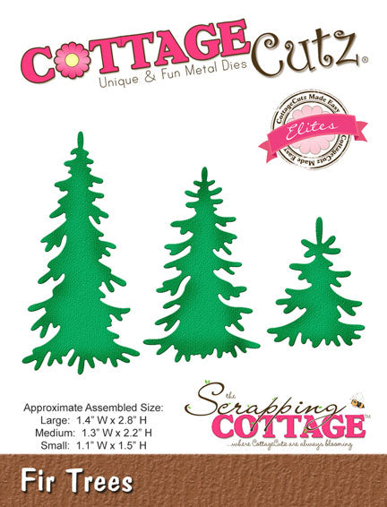 CottageCutz Dies - Fir Trees, CCE-299