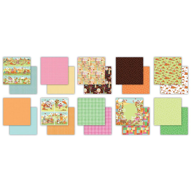 Craft Consortium DS Paper Pad 6x6 - Happy Harvest, CCPAD039B