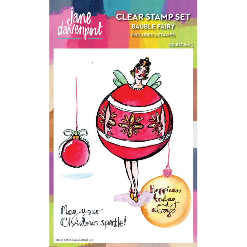 Creative Expressions - Jane Davenport Clear Stamp Set - Bauble Fairy, CEJDCS15