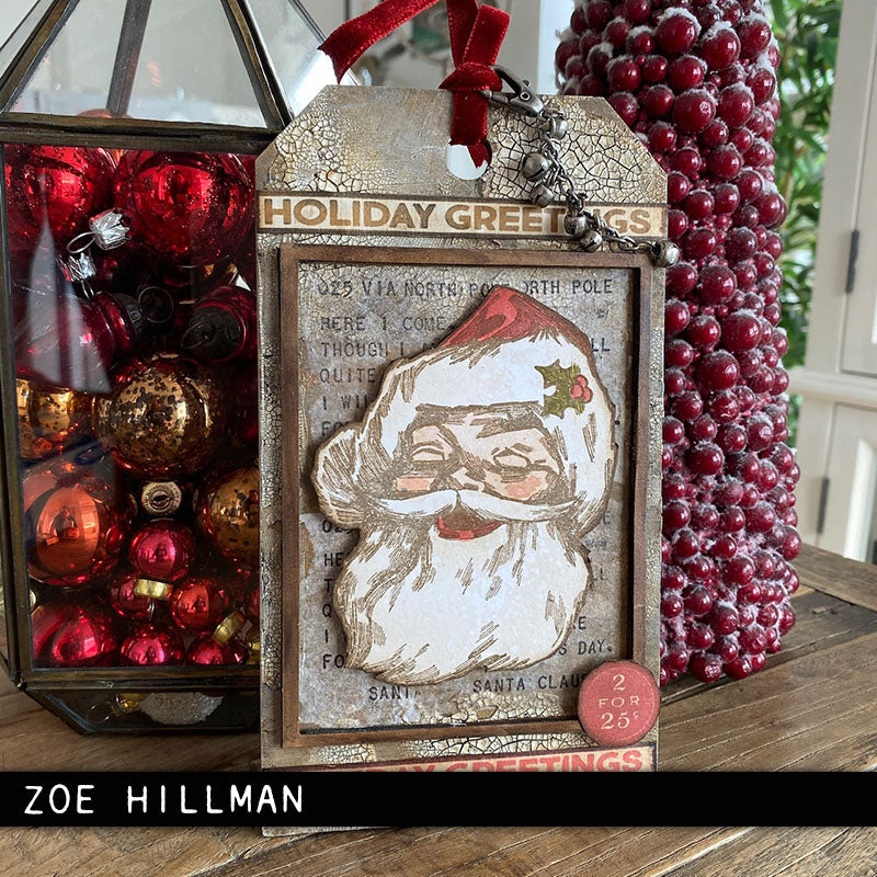 Stampers Anonymous Stamp Set - Jolly Santa, CMS442 by: Tim Holtz