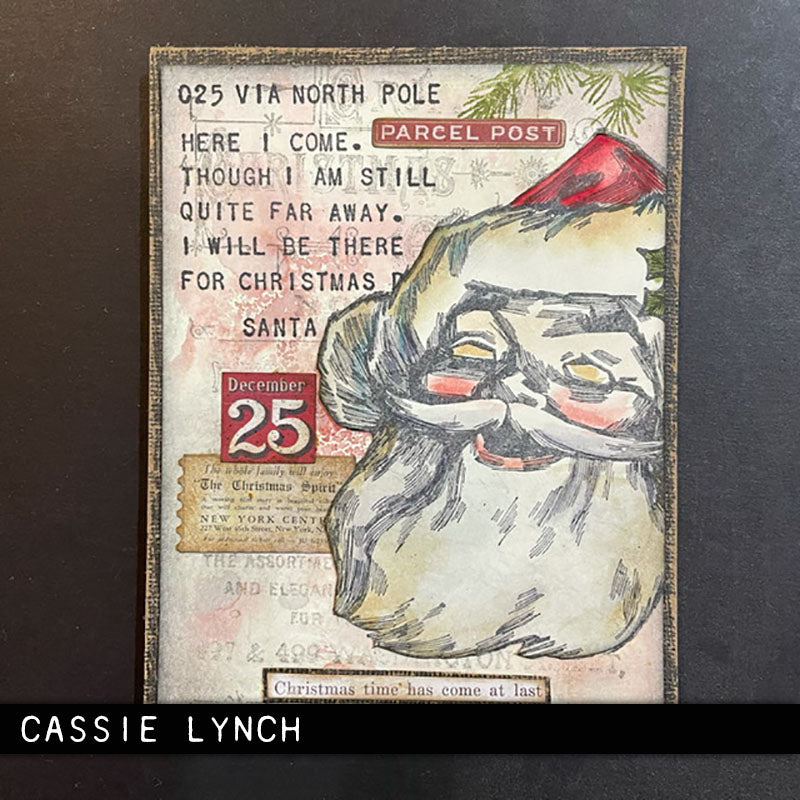 Stampers Anonymous Stamp Set - Jolly Santa, CMS442 by: Tim Holtz