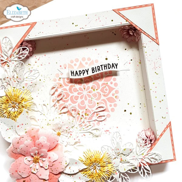 Elizabeth Craft Designs Stamp Set - Florals Vol. 4 Collection - Smell the Flowers, CS268