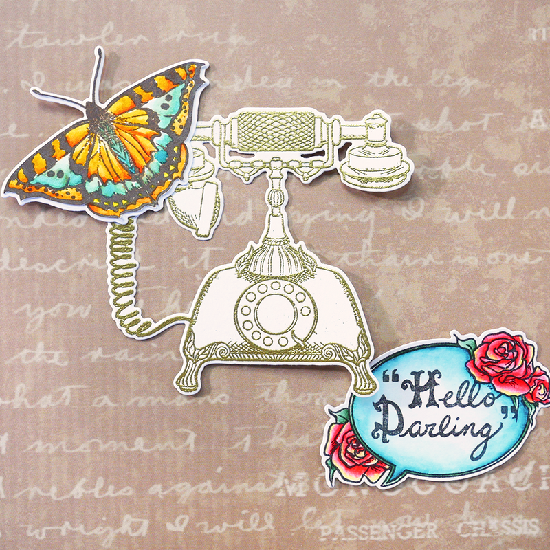 Elizabeth Craft Designs Clear Stamp & Die Sets - Hello Darling, CS281/1999