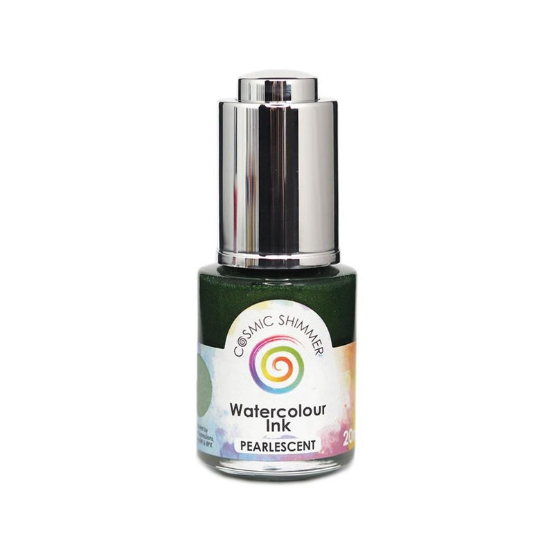 Cosmic Shimmer Pearlescent Watercolour Ink - Spruce Green, CSPWI PRUCE WAS $6.25