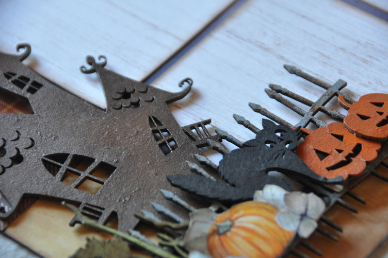 Dusty Attic Chipboard 4x6 - Haunted House, DA0617