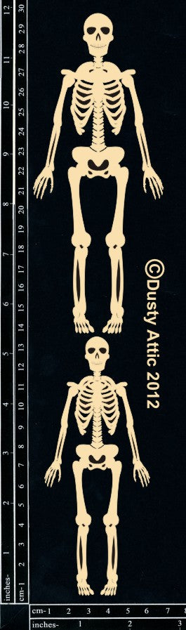 Dusty Attic Chipboard 3x12 - Skeletons, DA0756