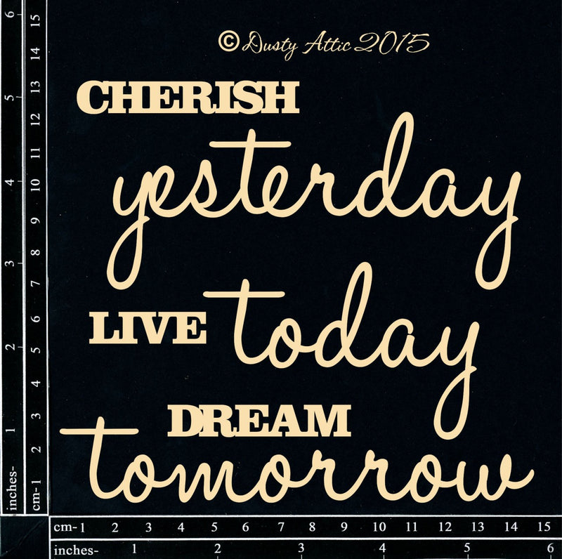 Dusty Attic Chipboard 6x6 - Cherish Yesterday, DA1299