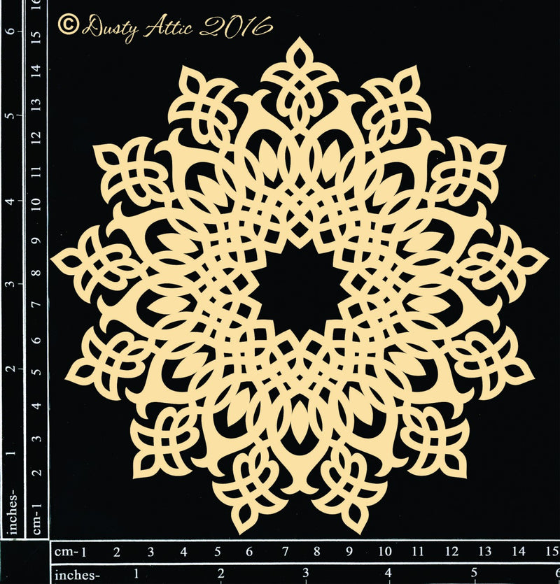 Dusty Attic Chipboard 6x6- Doily