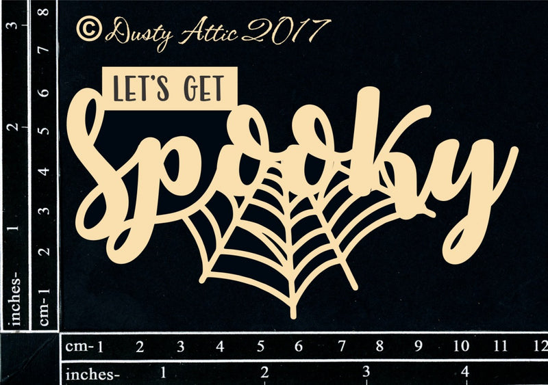 Dusty Attic Chipboard 3x5 - Let's Get Spooky, DA1858