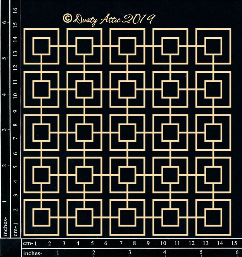 Dusty Attic Chipboard 6x6 - Geo Panel