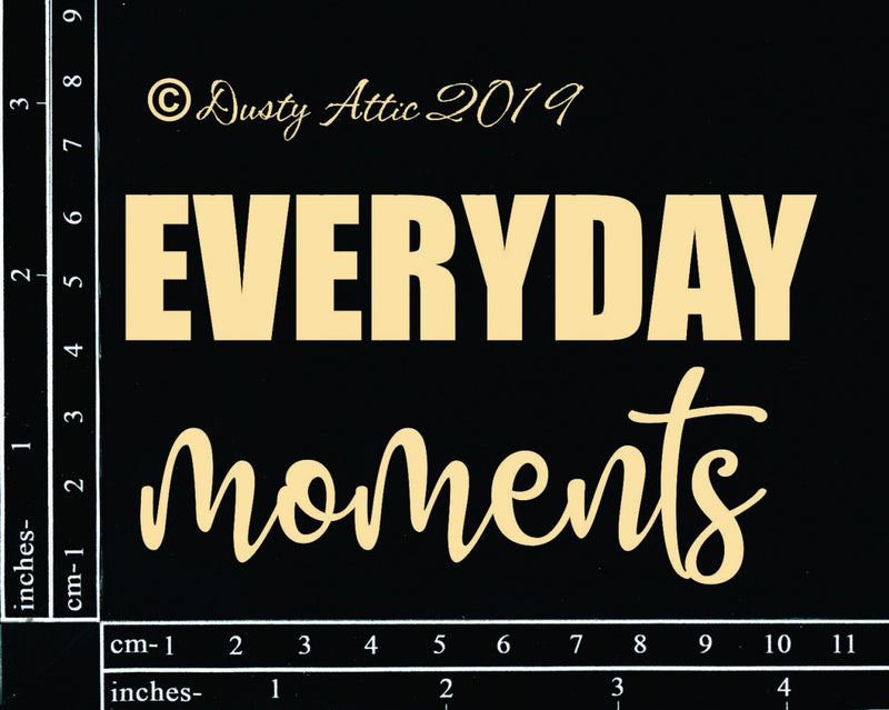 Dusty Attic Chipboard 3x4 - Everyday Moments, DA2494