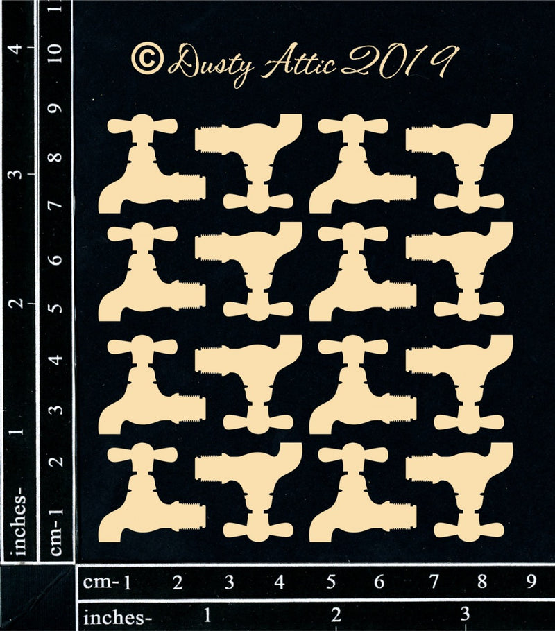 Dusty Attic Chipboard 3x4 - Mini Taps, DA2577