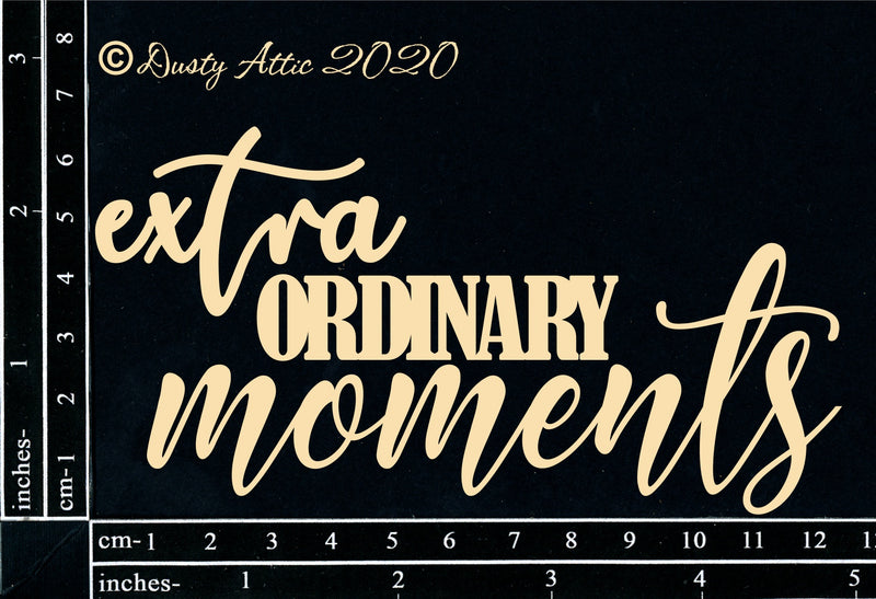 Dusty Attic Chipboard 3x6 - Extraordinary Moments, DA2708