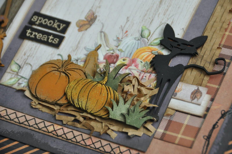 Dusty Attic Chipboard 3x6  - Pumpkins & Gourds, DA3094