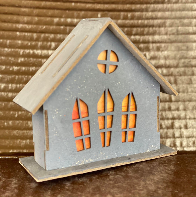 Dusty Attic Chipboard 12x12 - 3D Haunted House Set 3Pc, DA3123