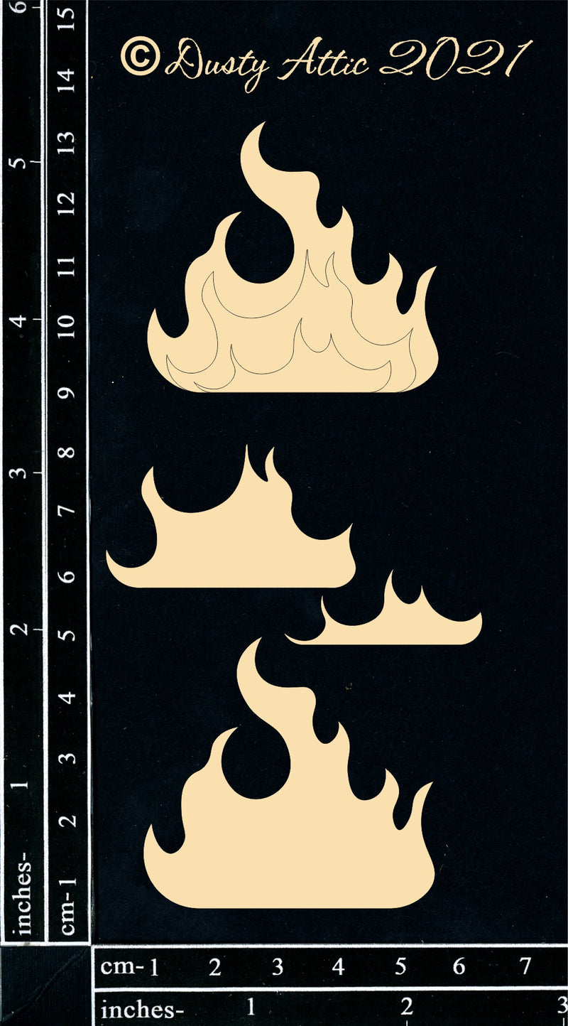 Dusty Attic Chipboard 3x6 - Fire, DA3188