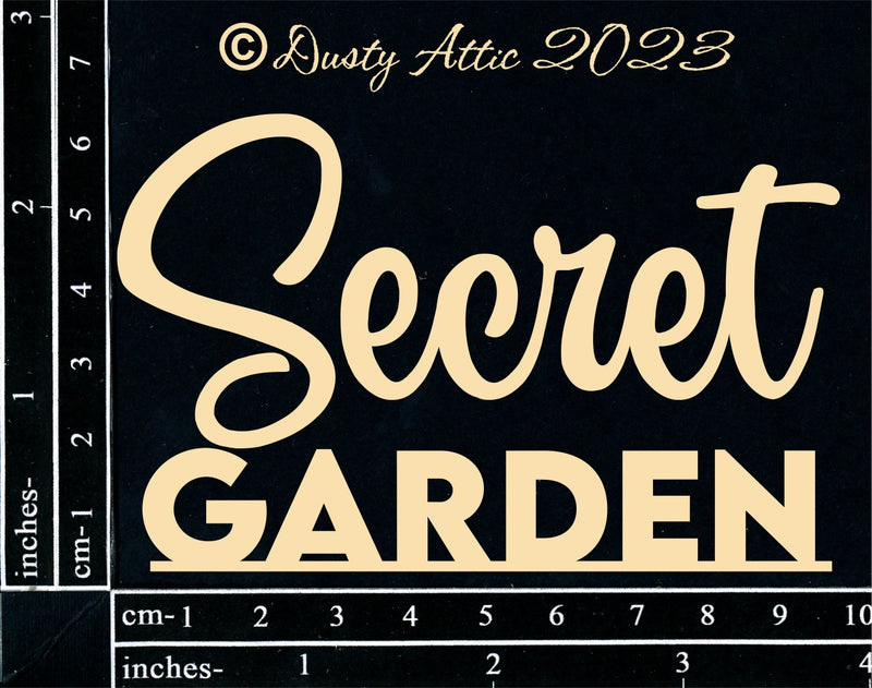 Dusty Attic Chipboard 3x4 - Secret Garden, DA3444