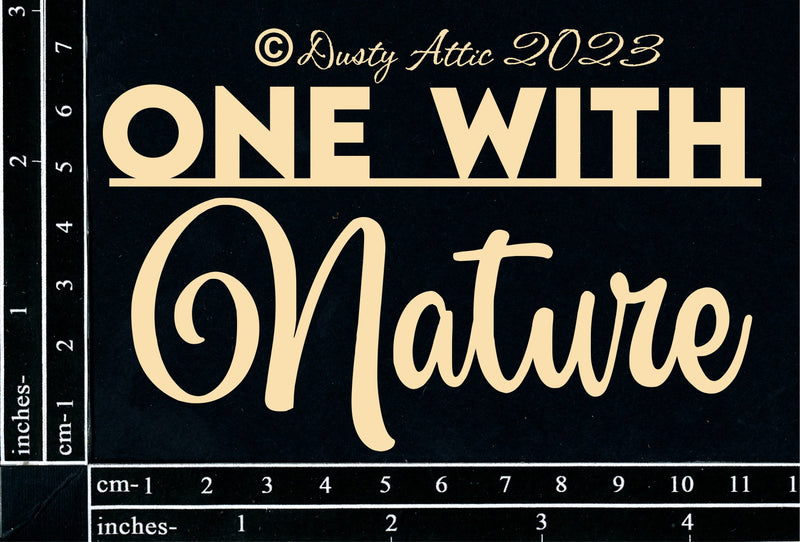 Dusty Attic Chipboard 3x5 - One With Nature, DA3446