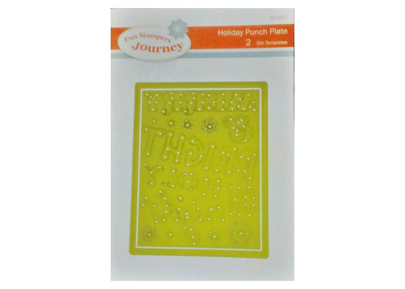 Spellbinders - Fun Stampers Journey - Punch Plate Die Set 2Pc - Holiday, DI0047