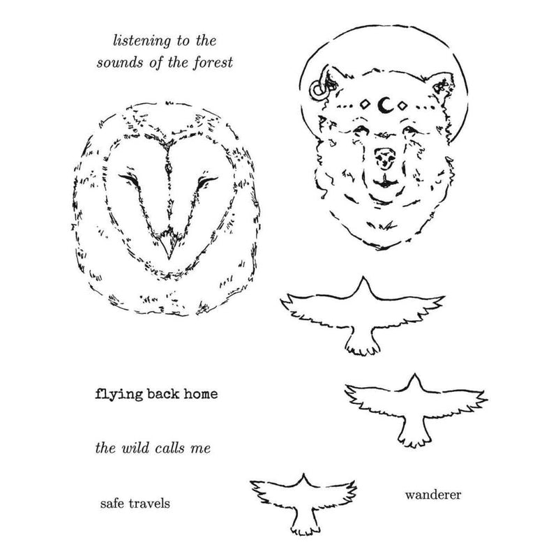 Stampers Anonymous Stamps - In The Wild, DMC002 by: Danielle Mack WAS $21.95